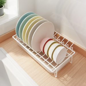 碗架沥水架窄款小型小号尺寸迷你晾放饭碗筷盘碟子收纳架柜内台面
