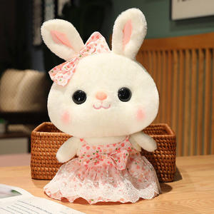 可爱公主兔玩偶兔兔毛绒玩具莉娜熊公仔布娃娃儿童礼物男女生抱枕