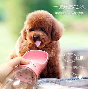 宠物狗狗随行水杯外出用品户外喝水喂水饮水器泰迪便携式水壶水瓶