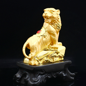 吉祥燕旗舰店天猫2021桃木生肖属虎吉祥物岁岁豹喜杜虎虎生威钥匙扣