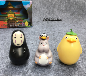盒装 宫崎骏千与千寻 无脸男不倒翁 公仔手办玩偶摆件创意礼物