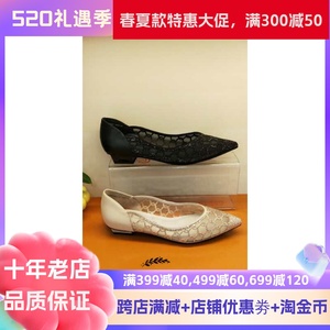 西村名物女鞋2019春款镂空纱网低跟单鞋X29AH10691
