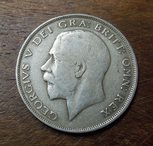 英国 1922年 半克朗 老银币