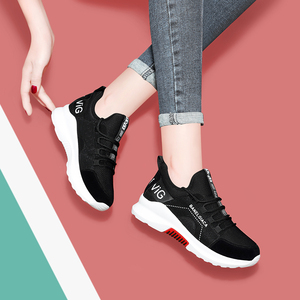 唯品会正品牌子女鞋韩版百搭女轻便平底跑步运动鞋透气学生休闲鞋