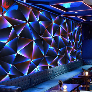 ktv包厢仿发光墙纸立体科技感凹凸背景墙布歌厅酒吧音乐餐吧壁纸