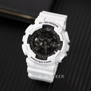 卡西欧手表g-shock男防水运动电子表白色奥利