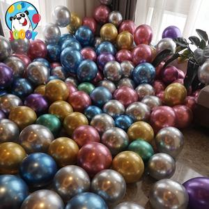 批发供应12寸金属气球珠光 饰景装饰用气球外观大气颜色多样50只