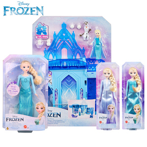 美泰迪士尼冰雪奇缘经典造型之艾莎娃娃女孩生日送礼过家家玩具