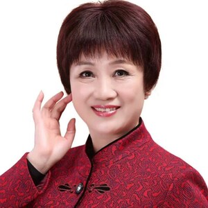 老人假发女奶奶中老年短发逼真全头套妈妈透气真头发遮白发套