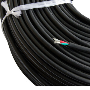 黑色两芯高压静电线离子风枪50kv 22#pvc绝缘线防静电压线端子线