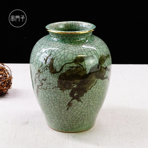 日本进口海淘 相马烧 陶瓷花瓶日式花器客厅插花桌面摆件串门子