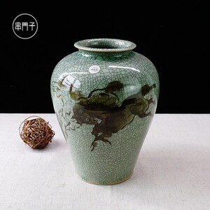 日本进口海淘 相马烧 陶瓷花瓶日式花器花插桌面摆件装饰串门子