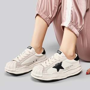 阿比让牛皮休闲鞋运动板鞋溶解轻便小白鞋ms01-1