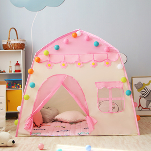 公主女孩宝宝游戏儿童房子彼屋生日小孩室内北帐篷小屋迈礼物玩具