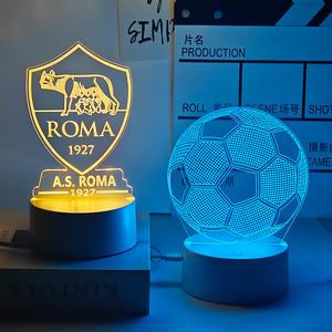 送男生生日礼物给男朋友梅西C罗贝克汉姆内马尔世界杯球队小夜灯