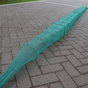 8米10米两头倒虾笼龙虾网河虾网捕鱼笼自动折叠渔网泥鳅笼黄鳝笼