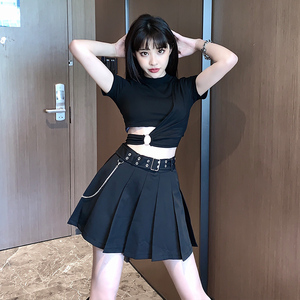 酒吧蹦迪上衣服跳舞女装套装帅气甜酷女孩穿搭爵士服装女团风jazz