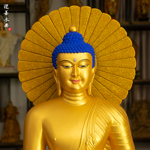 释迦牟尼佛等身像佛祖手工雕刻彩绘定制25岁等身佛像佛堂家居供奉