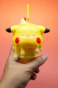 超可爱皮卡丘萌化圆筒雪糕夏日冰凉手办模型摆件diy上色成品包邮