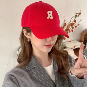 tb126146981淘宝潮牌红色帽子酒红色棒球帽枣红色复古软顶遮阳