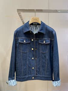 dior/迪奥 22早春新款老花满logo字母双面穿夹克牛仔外套男女同款