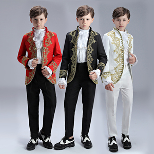 欧洲宫廷礼服表演出服白马王子话剧王室大臣道具服影楼拍照亲子装