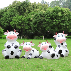 户外农场卡通奶牛雕塑农牧场草坪景区幼儿园仿真牛动物模型大摆件