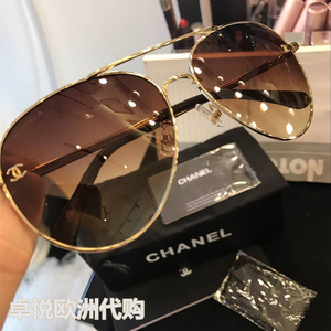 正品chanel墨镜女款偏光眼镜香奈儿太阳镜复古飞行员4189蛤蟆镜潮