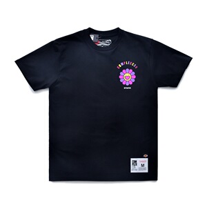 complexcon村上隆联名洛杉矶湖人 太阳花双笑脸 篮球 男女短袖t恤