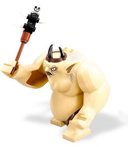 正品lego乐高 霍比特人仔 lor042 哥布林王 含武器大锤 79010积木