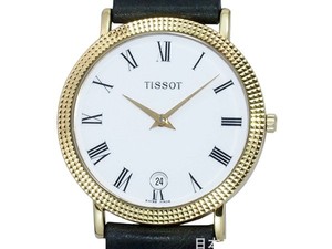 二手日本直邮现货中古原装正品 天梭 tissot 18k黄金石英男女表