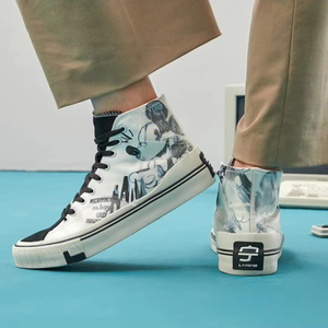 李宁米奇联名款休闲鞋男鞋2022新款帆布鞋板鞋经典运动鞋agcq281