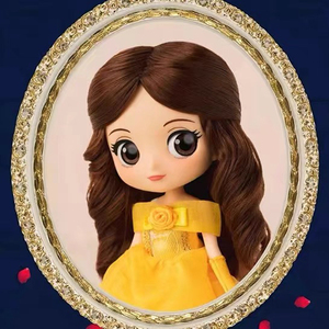 万代眼镜厂迪士尼 qposket doll 美女与野兽 贝儿公主 贝尔 预售