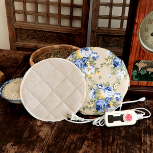 电加热艾灸包 暖宫腰带 艾草艾绒包热敷家用 宫寒艾灸宝 田园印花