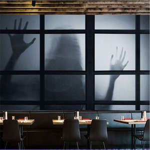 3d鬼屋密室逃脱暗黑壁纸灵异恐怖剧本杀壁画主题房拍照馆背景墙纸