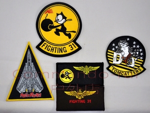 美国NAVY VF-31雄猫人中队 F-14雄猫TOMCAT套章 徽章 36P 45P MA1