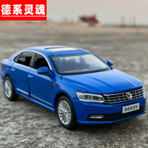 大众帕萨特合金汽车模型仿真小轿车声光回力六开门儿童玩具车摆件