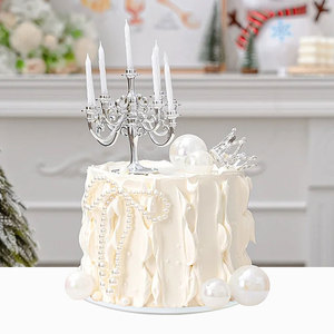 仿真蛋糕模型网红新款烛台皇冠创意定制假蛋糕样品橱窗展示道具