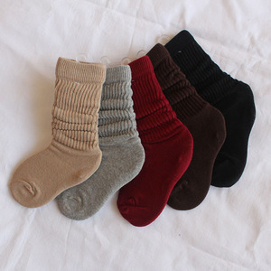 宝宝堆堆袜婴幼儿春秋季长筒袜小童女童袜子6-12个月1-2-3岁纯棉