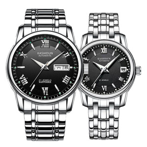 卡诗顿正品手表男石英表防水夜光情侣手表简约时尚手表女精钢带