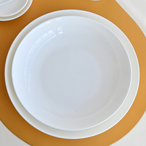 隆达骨瓷餐具陶瓷盘子碗家用2024新款菜盘套装组合 纯白盘子菜盘