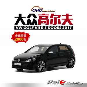预1:18 OTTO大众高尔夫GOLF VII R 5 DOORS 2017汽车模型收藏摆件