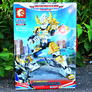 森宝积木泰迦奥特曼宇宙超人108654模型兼容乐高拼装积木儿童玩具