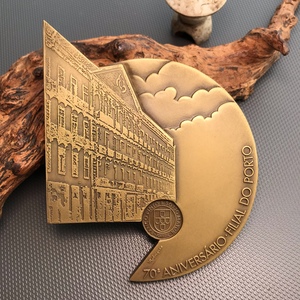 葡萄牙大铜章/精品建筑类/异形章牌/banco pinto sotto mayor银行