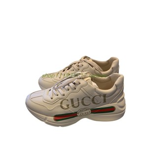 代购gucci/古驰女鞋古奇老爹鞋经典款字母涂鸦时尚运动休闲鞋子女