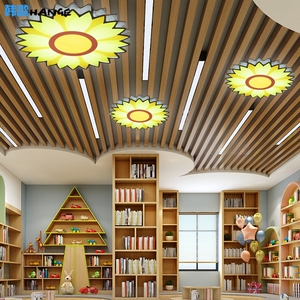 卡通太阳花朵幼儿园灯教室创意造型儿童房灯吸顶吊线两用过道大厅