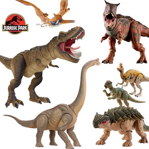 美泰侏罗纪世界哈蒙德收藏恐龙超可动腕龙霸王龙翼龙手办模型
