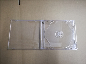 进口老版CD盒 空白标准方盒 加厚 透明塑料光盘盒 2碟装