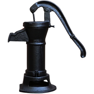 铸铁摇水机手动摇水泵家用手摇水井泵压井头压水井花园抽水机老式