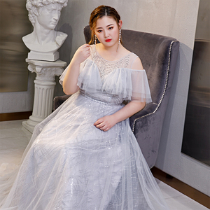 伴娘礼服女大码200斤胖妹妹显瘦遮肉加肥加大胖mm姐妹裙女伴娘服